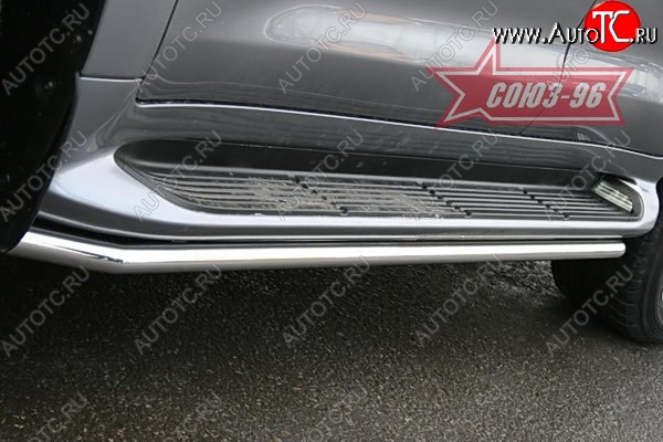 15 479 р. Защита штатных порогов Souz-96 (d42) Lexus LX570 J200 дорестайлинг (2007-2012)  с доставкой в г. Керчь