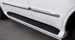 14 999 р. Защита порогов SLITKOFF из круглой трубы диаметром 42 мм (2012-н.в.)  Lexus LX570  J200 (2007-2012) дорестайлинг  с доставкой в г. Керчь. Увеличить фотографию 3