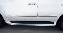 14 999 р. Защита порогов SLITKOFF из круглой трубы диаметром 42 мм (2012-н.в.)  Lexus LX570  J200 (2007-2012) дорестайлинг  с доставкой в г. Керчь. Увеличить фотографию 4