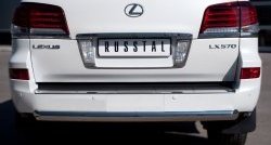 16 749 р. Защита заднего бампера (Ø76 мм, нержавейка) SLITKOFF Lexus LX570 J200 дорестайлинг (2007-2012)  с доставкой в г. Керчь. Увеличить фотографию 2