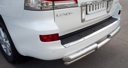 20 949 р. Защита заднего бампера (Ø76 и 42 мм, нержавейка) SLITKOFF Lexus LX570 J200 дорестайлинг (2007-2012)  с доставкой в г. Керчь. Увеличить фотографию 2