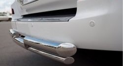 20 949 р. Защита заднего бампера (Ø76 и 42 мм, нержавейка) SLITKOFF Lexus LX570 J200 дорестайлинг (2007-2012)  с доставкой в г. Керчь. Увеличить фотографию 3