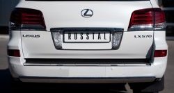 13 999 р. Защита заднего бампера (Ø75х42 мм, нержавейка) Russtal Lexus LX570 J200 дорестайлинг (2007-2012)  с доставкой в г. Керчь. Увеличить фотографию 4