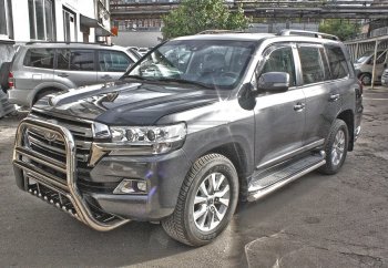 27 999 р. Защита переднего бампера WINBO (Ø76 мм, нержавейка)  Lexus LX570  J200 (2007-2015), Toyota Land Cruiser  200 (2007-2015)  с доставкой в г. Керчь. Увеличить фотографию 2