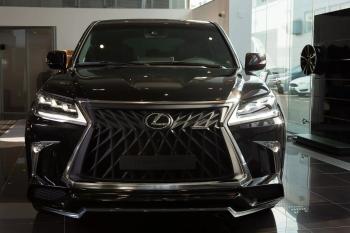Решетка радиатора HEMMES Lexus LX570 J200 1-ый рестайлинг (2012-2015) (цвет: черный матовый)