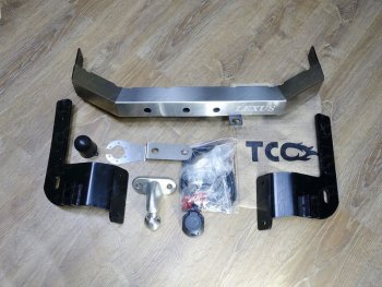 Фаркоп (тягово-сцепное устройство) TCC (Superior, надпись Lexus) Lexus LX570  J200 (2015-2022) 2-ой рестайлинг (Оцинкованный, шар F )