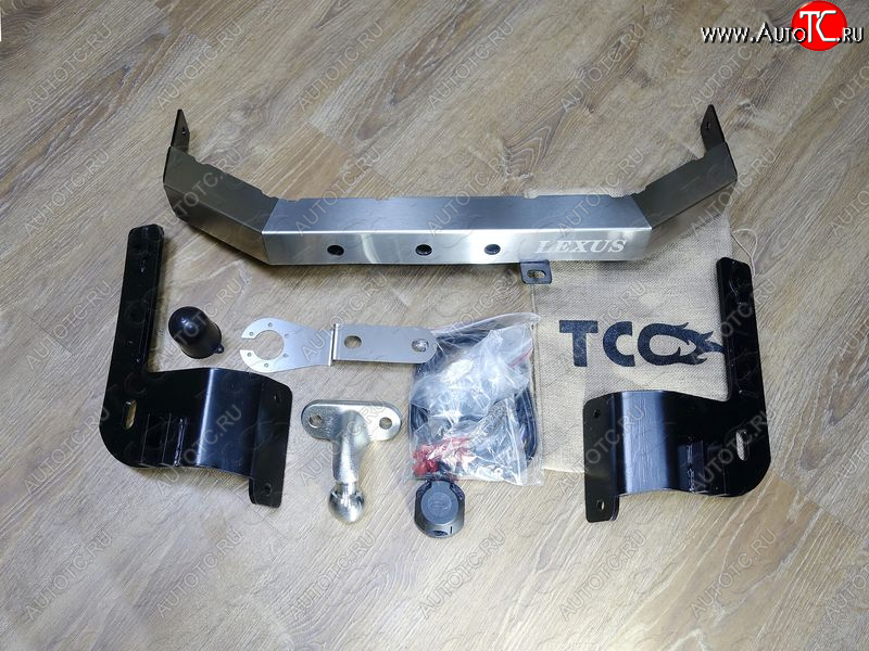 17 649 р. Фаркоп (тягово-сцепное устройство) TCC (Superior, надпись Lexus)  Lexus LX570  J200 (2015-2022) 2-ой рестайлинг (Оцинкованный, шар F )  с доставкой в г. Керчь