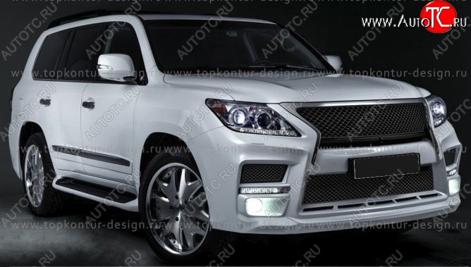 6 199 р. Решётка радиатора TopKontur Design Lexus LX570 J200 1-ый рестайлинг (2012-2015)  с доставкой в г. Керчь