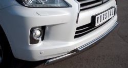 23 999 р. Защита переднего бампера (2 трубыØ75х42 и 42 мм, нержавейка) SLITKOFF  Lexus LX570  J200 (2012-2015) 1-ый рестайлинг  с доставкой в г. Керчь. Увеличить фотографию 2