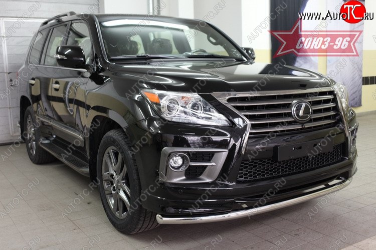 17 144 р. Защита переднего бампера одинарная Souz-96 (d60) Lexus LX570 J200 1-ый рестайлинг (2012-2015)  с доставкой в г. Керчь