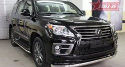 Защита переднего бампера одинарная Souz-96 (d76) Lexus LX570 J200 1-ый рестайлинг (2012-2015)