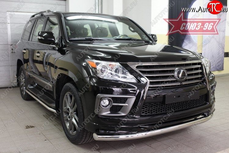 19 034 р. Защита переднего бампера одинарная Souz-96 (d76) Lexus LX570 J200 1-ый рестайлинг (2012-2015)  с доставкой в г. Керчь