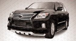 Двойная защита с зубьями d76 мм Slitkoff Lexus LX570  J200 (2012-2015) 1-ый рестайлинг