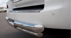 20 949 р. Защита заднего бампера (2 трубы Ø76 и 42 мм, нержавейка) SLITKOFF  Lexus LX570  J200 (2012-2015) 1-ый рестайлинг  с доставкой в г. Керчь. Увеличить фотографию 4