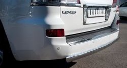 13 999 р. Защита заднего бампера (Ø75x42 мм, нержавейка) Russtal Lexus LX570 J200 1-ый рестайлинг (2012-2015)  с доставкой в г. Керчь. Увеличить фотографию 4