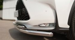 18 699 р. Защита переднего бампера (2 трубыØ63 и 42 мм, нержавейка) SLITKOFF Lexus NX200T Z10 (2014-2017)  с доставкой в г. Керчь. Увеличить фотографию 3