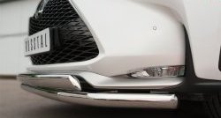 19 899 р. Защита переднего бампера (2 трубыØ75х42 и 63 мм, нержавейка) SLITKOFF Lexus NX200T Z10 (2014-2017)  с доставкой в г. Керчь. Увеличить фотографию 3