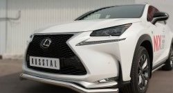 15 999 р. Защита переднего бампера (Ø63 мм волна, нержавейка, F-SPORT) SLITKOFF  Lexus NX200T  Z10 (2014-2017)  с доставкой в г. Керчь. Увеличить фотографию 2