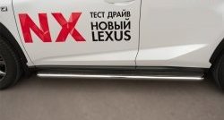 77 999 р. Широкая защита порогов F SPORT Russtal Lexus NX200T Z10 (2014-2017) (Текстура поверхности листа №1)  с доставкой в г. Керчь. Увеличить фотографию 3