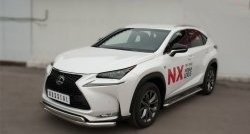 77 999 р. Широкая защита порогов F SPORT Russtal Lexus NX200T Z10 (2014-2017) (Текстура поверхности листа №1)  с доставкой в г. Керчь. Увеличить фотографию 7