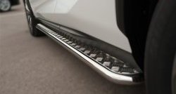 77 999 р. Широкая защита порогов F SPORT Russtal Lexus NX200T Z10 (2014-2017) (Текстура поверхности листа №1)  с доставкой в г. Керчь. Увеличить фотографию 8
