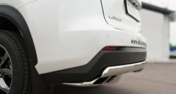 11 599 р. Защита заднего бампера (Ø75x42 мм, нержавейка, F-Sport) Russtal Lexus NX200T Z10 (2014-2017)  с доставкой в г. Керчь. Увеличить фотографию 3