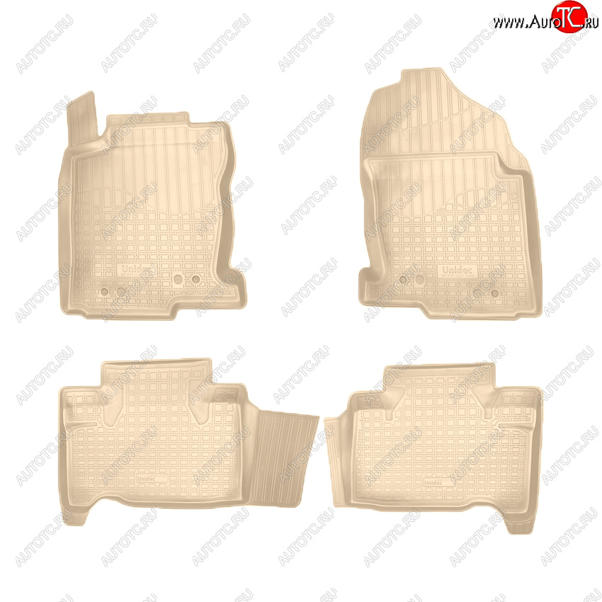 3 399 р. Коврики салона Norplast Unidec  Lexus NX200  Z10 - NX300h  Z10 (Цвет: бежевый)  с доставкой в г. Керчь