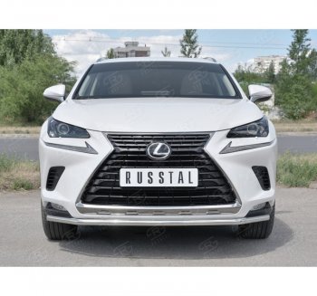 15 849 р. Защита переднего бампера (Ø42 мм, нержавейка) SLITKOFF  Lexus NX300h  Z10 (2014-2017) дорестайлинг  с доставкой в г. Керчь. Увеличить фотографию 4