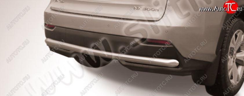9 999 р. Защита заднего бампера Slitkoff (d57)  Lexus NX300h  Z10 (2014-2017) дорестайлинг (Нержавейка, Без окраски)  с доставкой в г. Керчь