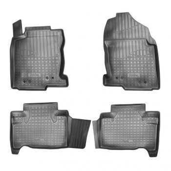 Комплект ковриков в салон Norplast Unidec Lexus NX200  Z10 - NX300h  Z10 (Цвет: черный)