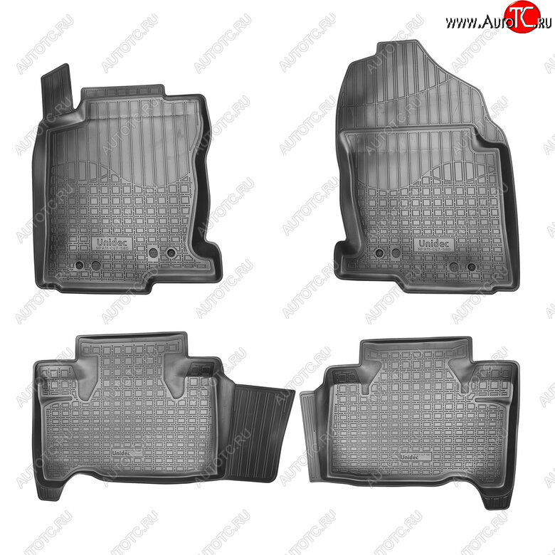 2 659 р. Комплект ковриков в салон Norplast Unidec Lexus NX200 Z10 рестайлинг (2017-2021) (Цвет: черный)  с доставкой в г. Керчь