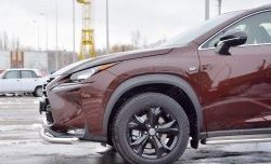 15 999 р. Защита переднего бампера (Ø63 мм, нержавейка) SLITKOFF Lexus NX200 Z10 дорестайлинг (2014-2017)  с доставкой в г. Керчь. Увеличить фотографию 3