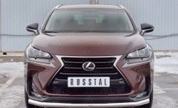 Защита переднего бампера (Ø63 мм, нержавейка) SLITKOFF Lexus NX200  Z10 (2014-2017) дорестайлинг