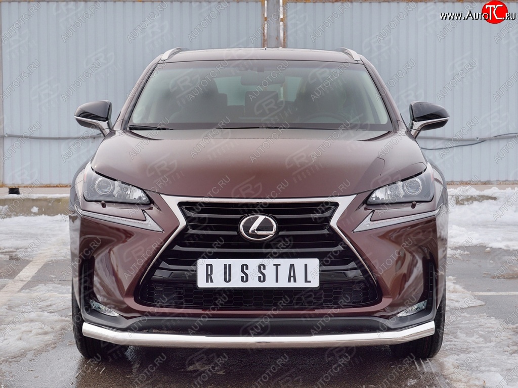 15 999 р. Защита переднего бампера (Ø63 мм, нержавейка) SLITKOFF Lexus NX200 Z10 дорестайлинг (2014-2017)  с доставкой в г. Керчь