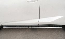 16 649 р. Защита порогов из овальной трубы диаметром 75x42 мм с проступью Russtal Lexus NX200 Z10 дорестайлинг (2014-2017)  с доставкой в г. Керчь. Увеличить фотографию 4