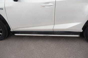 35 549 р. Широкая защита порогов с трубой диаметром 42 мм SLITKOFF v3  Lexus NX200  Z10 (2014-2017) дорестайлинг  с доставкой в г. Керчь. Увеличить фотографию 3