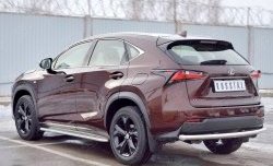 16 249 р. Защита заднего бампера (Ø63 мм, нержавейка) SLITKOFF  Lexus NX200  Z10 (2014-2017) дорестайлинг  с доставкой в г. Керчь. Увеличить фотографию 2