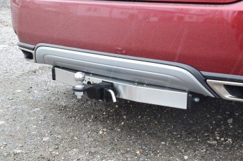 19 939 р. Фаркоп Petroil Tuning (съемный квадрат, с нержавеющей пластиной, кроме F-Sport)  Lexus RX350L  AL20 (2019-2022) рестайлинг  с доставкой в г. Керчь. Увеличить фотографию 4
