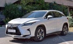 15 249 р. Защита переднего бампера (Ø42 мм, нержавейка) SLITKOFF Lexus RX 200T AL20 дорестайлинг (2015-2017)  с доставкой в г. Керчь. Увеличить фотографию 2