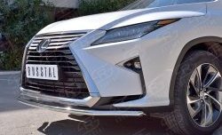 15 249 р. Защита переднего бампера (Ø42 мм, нержавейка) SLITKOFF Lexus RX 200T AL20 дорестайлинг (2015-2017)  с доставкой в г. Керчь. Увеличить фотографию 4