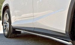 17 299 р. Защита порогов из круглой трубы диаметром 42 мм SLITKOFF  Lexus RX  200T (2015-2017) AL20 дорестайлинг  с доставкой в г. Керчь. Увеличить фотографию 3