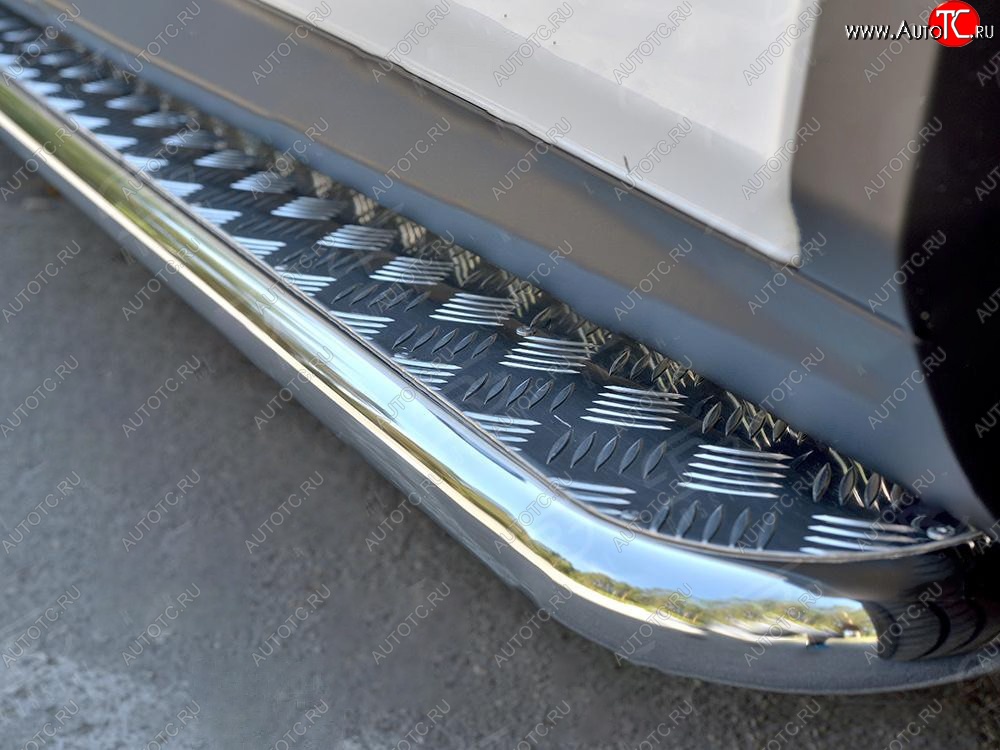 22 999 р. Широкая защита порогов с трубой диаметром 42 мм SLITKOFF v2  Lexus RX  200T (2015-2017) AL20 дорестайлинг  с доставкой в г. Керчь