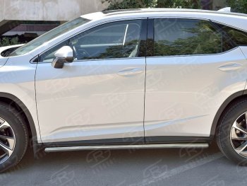 19 999 р. Защита порогов SLITKOFF из круглой трубы диаметром 42 мм v3  Lexus RX  200T (2015-2017) AL20 дорестайлинг  с доставкой в г. Керчь. Увеличить фотографию 3