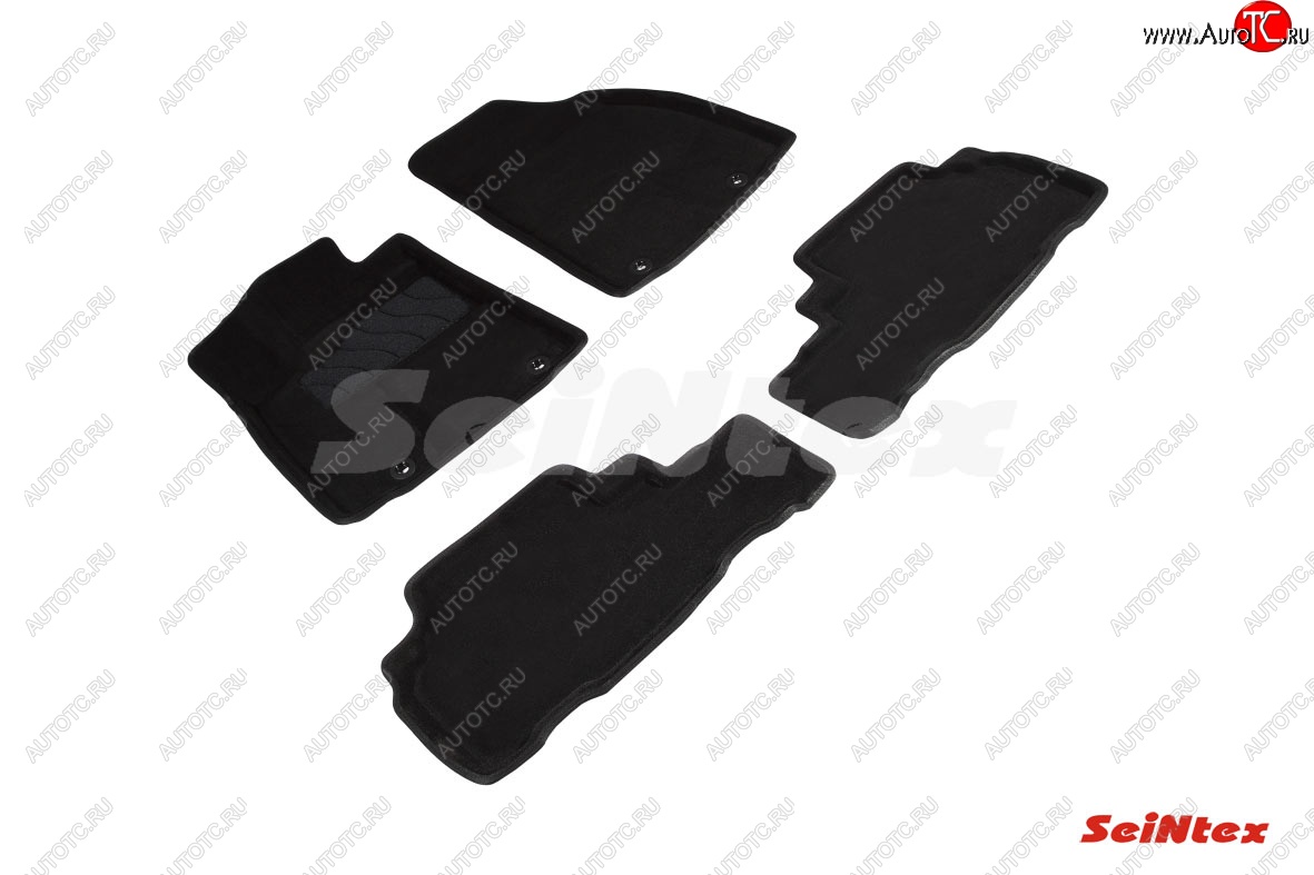 5 699 р. Комплект 3D ковриков в салон (ворсовые / чёрные) Seintex  Lexus RX270  AL10 - RX350  AL10  с доставкой в г. Керчь