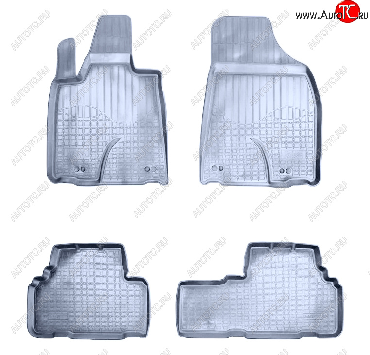 3 399 р. Коврики салона Norplast Unidec  Lexus RX270  AL10 (2010-2012) дорестайлинг (Цвет: серый)  с доставкой в г. Керчь
