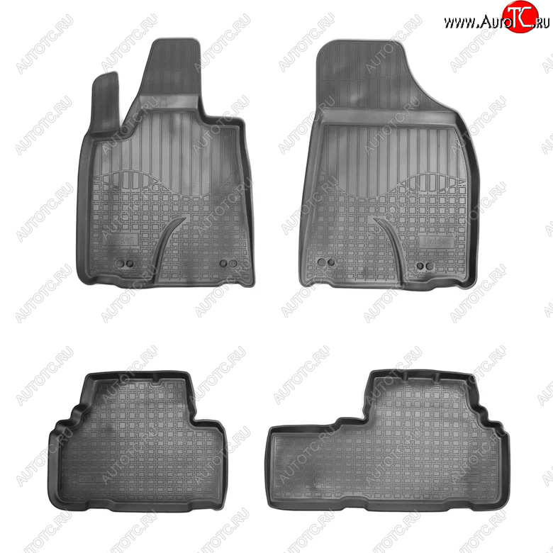 2 659 р. Комплект ковриков в салон Norplast Unidec Lexus RX270 AL10 дорестайлинг (2010-2012) (Цвет: черный)  с доставкой в г. Керчь