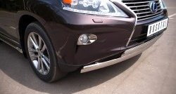 16 849 р. Защита переднего бампера (2 трубыØ75х42 мм, нержавейка) Russtal Lexus RX270 AL10 дорестайлинг (2010-2012)  с доставкой в г. Керчь. Увеличить фотографию 2