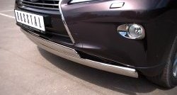 16 849 р. Защита переднего бампера (2 трубыØ75х42 мм, нержавейка) Russtal Lexus RX270 AL10 дорестайлинг (2010-2012)  с доставкой в г. Керчь. Увеличить фотографию 3