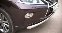 13 999 р. Одинарная защита переднего бампера диаметром 63 мм SLITKOFF  Lexus RX270  AL10 - RX450H  AL10  с доставкой в г. Керчь. Увеличить фотографию 2