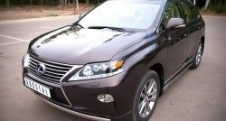 11 599 р. Защита переднего бампера (Ø75х42 мм, нержавейка) Russtal Lexus RX270 AL10 дорестайлинг (2010-2012)  с доставкой в г. Керчь. Увеличить фотографию 4